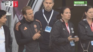 首冠到手!凯恩秒庆祝,与戴尔拥抱,德甲官方祝贺:不负追光之人